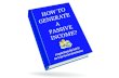 How to generate passive income