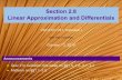 Lesson 12: Linear Approximation and Differentials (Section 41 slides)