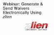 Webinar: How to Generate and Send Lien Waivers in the LienPilot