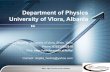 J. Mandili - Department of Physics, University of Vlora, Albania