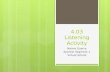 4.03 listening activity