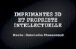 Imprimantes 3D et propriete intellectuelle