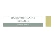 Presesntation of questionnaire results