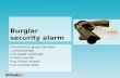 Burglar security alarm