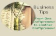 Business Tips for Crafty Entrepreneurs