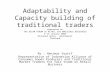 Adaptability  and  capacity building of traditional retailers