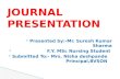 Journal presentation psy  schiozophrenia