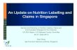 Current status of nutrition & health claims in singapore