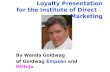 Idm Loyalty Presentation 25.04.06 By Wanda Goldwag