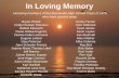 In Loving Memory (Updated 05.12.2012)