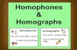 Homophones & Homographs- Cody