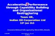 Accelerating Performance through Capability Building and Organisational Restructuring
