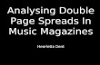 Analysing double page spreads in music magazines