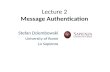 Lecture 2   Message Authentication