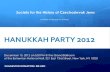 Hanukkah Party 2012 invitation