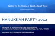 Hanukkah Party 2012  Invitation