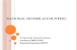 National Income Accounting, A theoretical discussion.
