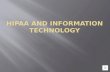 Hipaa and information technology pp