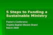 Virginia Baptist Pastor's Conference MAR09 Sustainable Funding