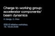 ESS-Bilbao Initiative Workshop. Charge to working group: accelerator components/ beam dynamics
