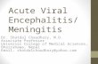 Acute Viral encephalitis Dr. Shatdal Chaudhary