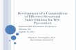 Development of a Compendium of Effective Structural Interventions for HIV Prevention