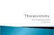 Thoracostomy indications and options