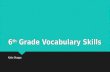 Ci 350   6th grade vocabulary skills final project