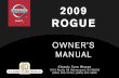 2009 ROGUE OWNER'S MANUAL