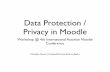 Data Protection and Privacy in Moodle