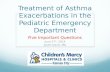 Treatment of Asthma Exacerbations in the Pediatric Emergency Department