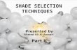 Shade Selection techniques