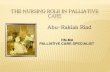 The Nursing Role In Palliative Care