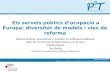 Els Serveis públics d'Ocupació a Europa: dinàmica i reformes