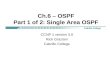Cis185 Mod6 OSPF SingleArea