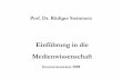 105 - Medienwissenschaft - VL 1-6 - Steinmetz