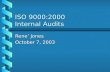 ISO 9000-2000 Internal Audits