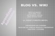 BLOG vs WIKI-Diapositivas