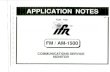 Ifr 1500 Application Notes