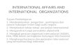 International Affairs and International Organizations (hubungan internasional)