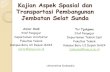 Kajian Aspek Spasial dan  Transportasi Pembangunan  Jembatan Selat Sunda