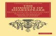 The Sonnets of Shakespeare Edited From the Quarto of 1609 Cambridge Library Collection Literary Studies