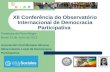 XII Conferencia Observatorio Internacional de Democracia Participativa - Ponencia Ricardo Romero