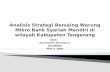 SUP MANUR Analisis Strategi Bersaing Warung Mikro Bank Syariah Mandiri
