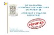 La Valoracion Economico Financiera de Las Patentes_Jornada ITEMAS 27 Noviembre