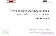 Programacin Didctica de Piano 2011-2012