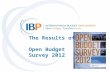 Open Budget Survey 2012 World Bank presentation