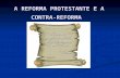 Reforma protestante e contrarreforma