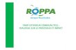 Communication du ROPPA sur le TEC