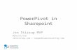 Power pivot in Sharepoint Introduction